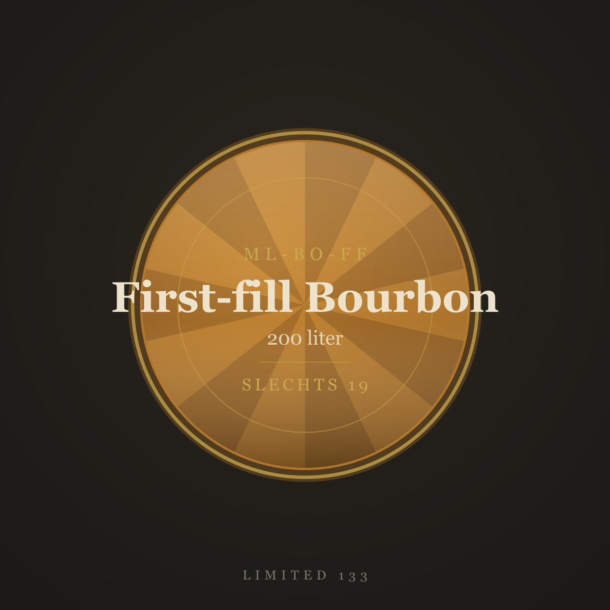 First-fill bourbon cask, 200 liter — Limited 133