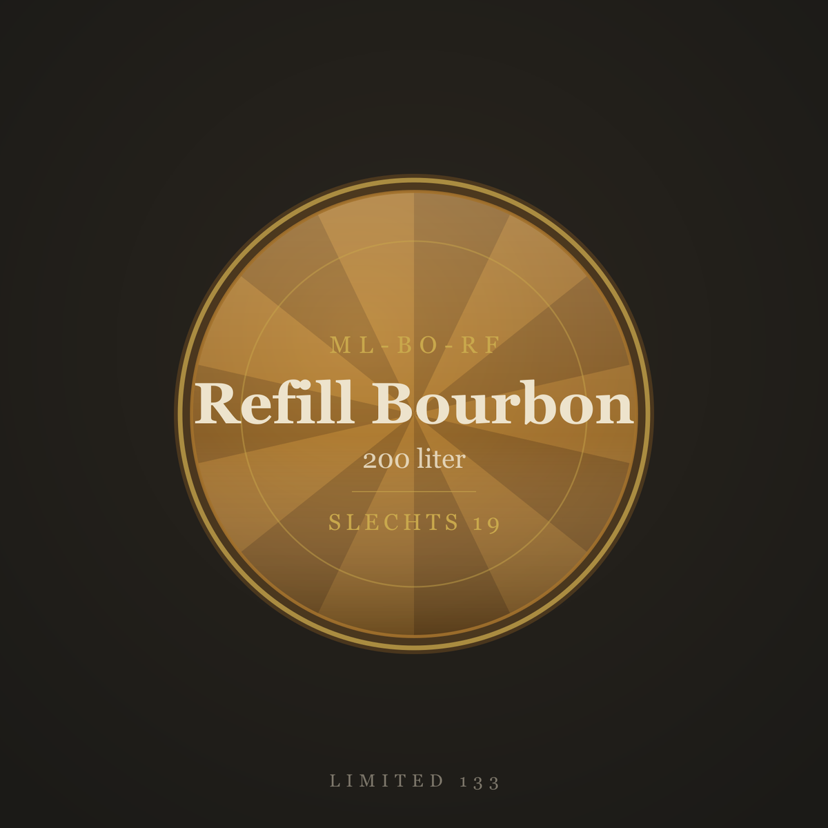 Refill bourbon cask, 200 liter — Limited 133